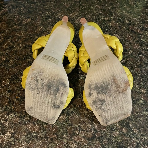 Steve Madden Kenley Citron Braided High Heel Sandals - Picture 6 of 8